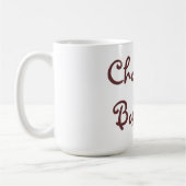 ヴィンテージ自然なチョコレートバニーのマグ コーヒーマグカップ (左)