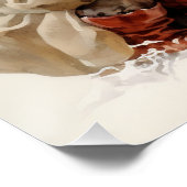 ヴィンテージ自然クリスマスの子どもたち ポスター (コーナー)