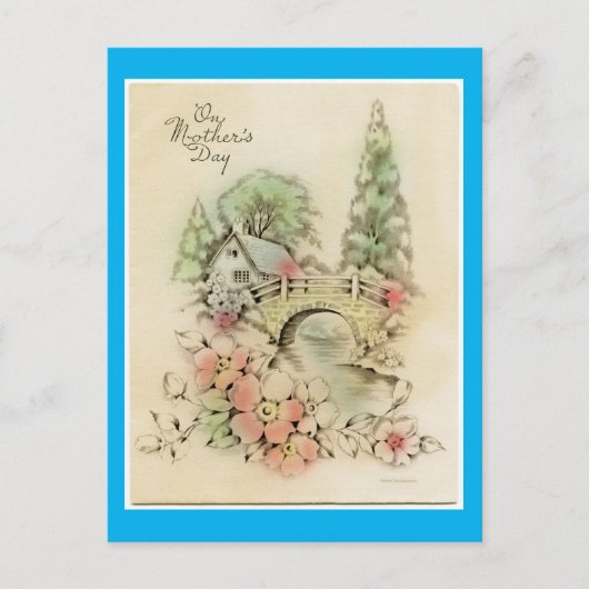 ヴィンテージ自然シーン ポストカード (正面)