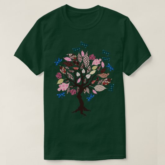 ヴィンテージ自然トンボ Tシャツ (デザイン正面)