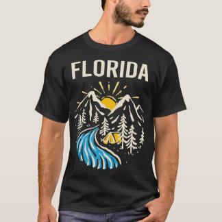 ヴィンテージ自然ランドスケープFlorida Tシャツ