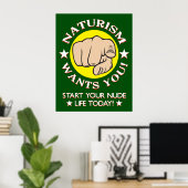 ヴィンテージ自然主義の採用 ポスター (ホームオフィス)