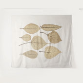 ヴィンテージ自然主義植物学スケッチ | 離れ1858 タペストリー (正面(横))