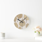 ヴィンテージ自然主義植物学スケッチ | 離れ1858 ラウンド壁時計 (ホーム)