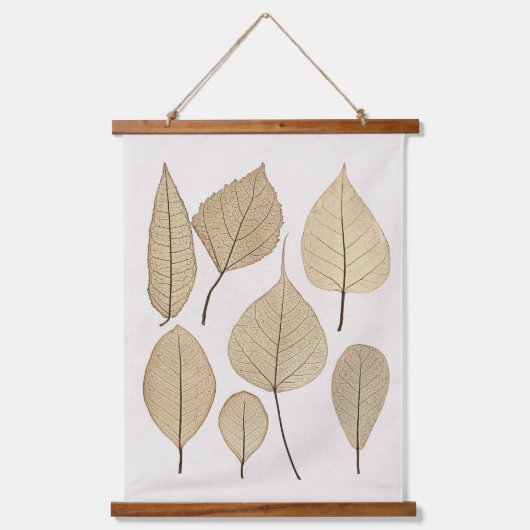 ヴィンテージ自然主義植物学スケッチ | 離れ1858 吊り下げ型タペストリー (正面)