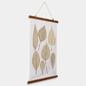 ヴィンテージ自然主義植物学スケッチ | 離れ1858 吊り下げ型タペストリー (傾斜あり)