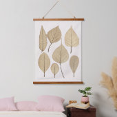 ヴィンテージ自然主義植物学スケッチ | 離れ1858 吊り下げ型タペストリー (寝室)