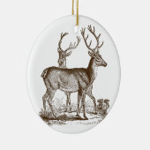 ヴィンテージ自然史ディアクリスマスオーナメント セラミックオーナメント (右)
