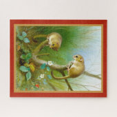 ヴィンテージ自然野生生命動物イラストレーション ジグソーパズル (横)