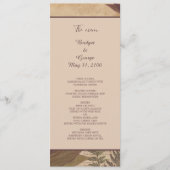 ヴィンテージ自然bohoシックな緑の結婚式 プログラム (正面)