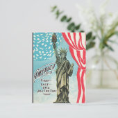 ヴィンテージ自由の女神アメリカ最初のはがき ポストカード (スタンド正面)