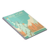 ヴィンテージ自由の女神ニューヨーク市旅行 ノートブック (右側)