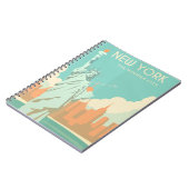 ヴィンテージ自由の女神ニューヨーク市旅行 ノートブック (左側)