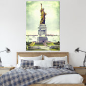ヴィンテージ自由の女神 キャンバスプリント (インサイチュ (寝室))