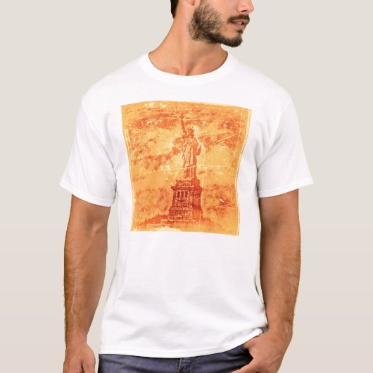 ヴィンテージ自由の女神,ニューヨークTシャツ Tシャツ (正面)