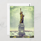 ヴィンテージ自由の女神 ポストカード (正面/裏面)