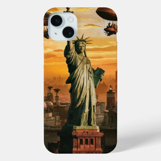 ヴィンテージ自由の女神 Case-Mate iPhoneケース (裏面)