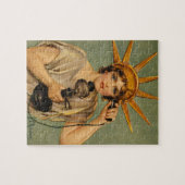 ヴィンテージ自由の女神WWI愛国戦争 ジグソーパズル (横)