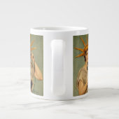 ヴィンテージ自由の女神WWI愛国戦争 ジャンボコーヒーマグカップ (裏面)