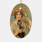 ヴィンテージ自由の女神WWI愛国戦争 セラミックオーナメント (左)