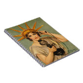 ヴィンテージ自由の女神WWI愛国戦争 ノートブック (右側)