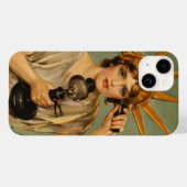ヴィンテージ自由の女神WWI愛国戦争 Case-Mate iPhoneケース (裏面 (横))
