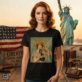 ヴィンテージ自由の女神WWI愛国戦争 Tシャツ