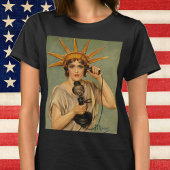 ヴィンテージ自由の女神WWI愛国戦争 Tシャツ