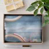 ヴィンテージ自転車とデイジー家具のデコパージュ 薄葉紙 (ギフト)