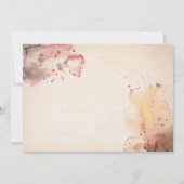 ヴィンテージ自転車のベビーシャワー 招待状 (裏面)