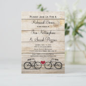 ヴィンテージ自転車のリハーサルディナー招待状 招待状 (スタンド正面)