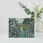 ヴィンテージ自転車アート作品 ポストカード (スタンド正面)
