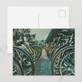 ヴィンテージ自転車アート ポストカード (正面/裏面)