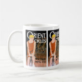 ヴィンテージ自転車イメージ – 回転サイクル コーヒーマグカップ (左)