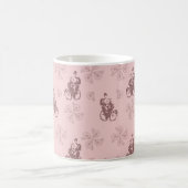 ヴィンテージ自転車イラストレーションコーヒーマグ コーヒーマグカップ (中央)