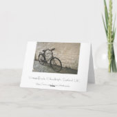 ヴィンテージ自転車グリーティングカード カード (裏面)