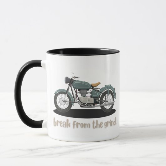 ヴィンテージ自転車コーヒーマグ マグカップ (左)
