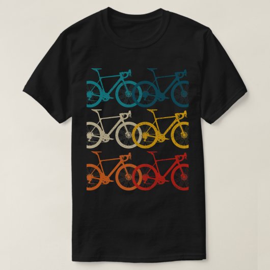 ヴィンテージ自転車サイクリングロードバイクレーシングサイクリング Tシャツ (デザイン正面)
