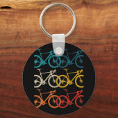 ヴィンテージ自転車サイクリングロードバイクレース自転車 キーホルダー (正面)