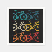 ヴィンテージ自転車サイクリングロードバイクレース自転車 スタンダードカクテルナプキン (正面)