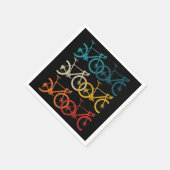 ヴィンテージ自転車サイクリングロードバイクレース自転車 スタンダードカクテルナプキン (角)