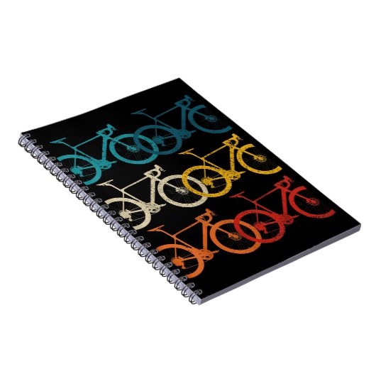 ヴィンテージ自転車サイクリングロードバイクレース自転車 ノートブック (右側)