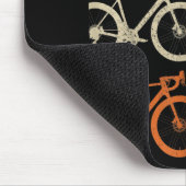 ヴィンテージ自転車サイクリングロードバイクレース自転車 マウスパッド (コーナー)