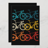ヴィンテージ自転車サイクリングロードバイクレース自転車 招待状 (正面/裏面)