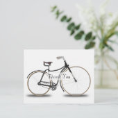 ヴィンテージ自転車サンクスカード ポストカード (スタンド正面)