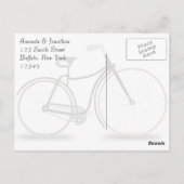 ヴィンテージ自転車サンクスカード ポストカード (裏面)