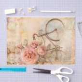 ヴィンテージ自転車デザイン、レトロサイクリングアートプリント 薄葉紙 (クラフト)