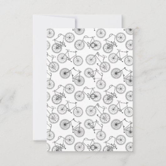 ヴィンテージ自転車バイクアートパタカスタムーンBGカラー サンキューカード (正面)