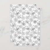 ヴィンテージ自転車バイクアートパタカスタムーンBGカラー サンキューカード (正面/裏面)