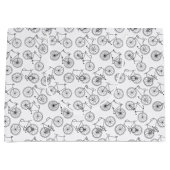 ヴィンテージ自転車バイクアートパタカスタムーンBGカラー ラージペーパーバッグ (正面)